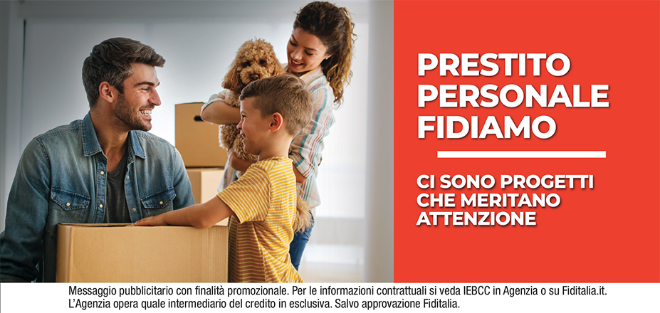 Agenzia Milo Umberto Fiditalia | Trieste, Udine | Prestito Personale Fidiamo - Ti aspettiamo per realizzare i tuoi progetti. Messaggio pubblicitario con finalità promozionale. Per le informazioni contrattuali si veda IEBCC in Agenzia o su Fiditalia.it. L’Agenzia opera quale intermediario del credito in esclusiva. Salvo approvazione Fiditalia.